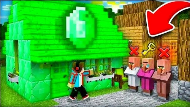 Я РЕШЮ КТО ИЗ ЖИТЛЕЙ БУДТ ЖИЬ В МОМ ДОМЕ В МАЙНКРАФТ 777775 Minecraft