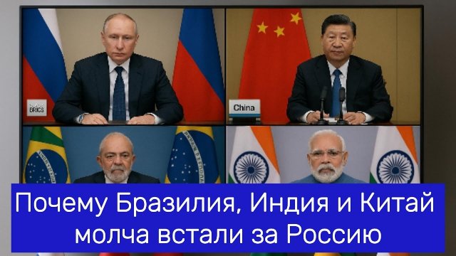 Почему Бразилия, Индия и Китай молча встали за Россию.
