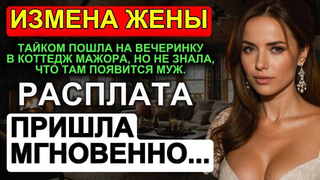 Тайком пошла в коттедж на вечеринку мажора, но не знала, что там окажется муж | Измена жены