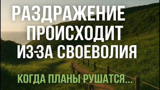 Своеволие мешает человеку жить по воле Божьей. Беседа 2