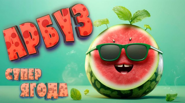 Арбуз - большая ягода! Видео для детей.