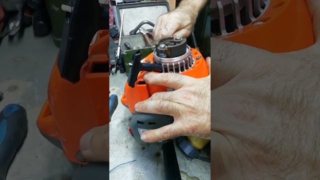 Замена стартера в бензотриммере Олео Мак Спарта 25. Час