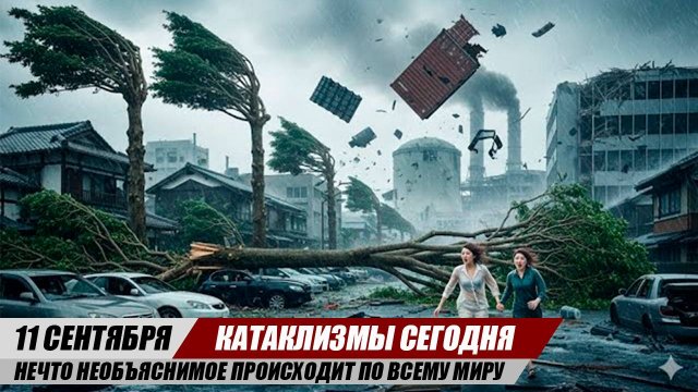 Новости Сегодня 11.09.2025 - ЧП, Катаклизмы, События Дня: США Шторм Европа Ураган Китай Наводнение