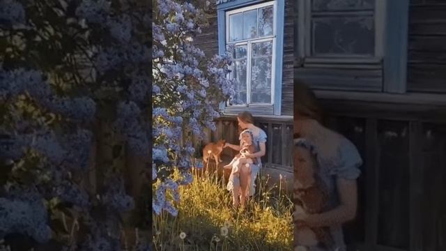 На деревне туман...