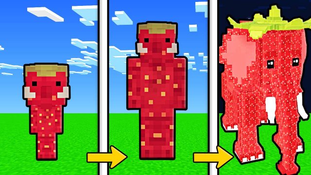 КАК МЕНЯЛСЯ КЛУБНИЧНЫЙ СЛОН УКРАДИ БРЕЙНРОТ РОБЛОКС И ЕГО ЖИЗНЕННЫЙ ЦИКЛ В МАЙНКРАФТ