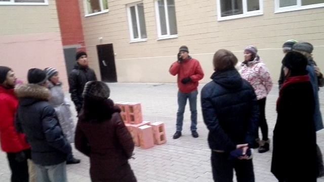 Флэшмоб на Рождество . Томск 2015 г.