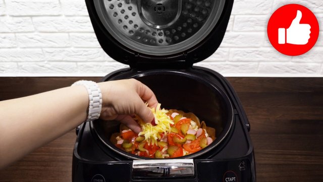 Завтрак или ужин за минуты. Пицца из лаваша. Вкусный рецепт в мультиварке когда лень готовить!