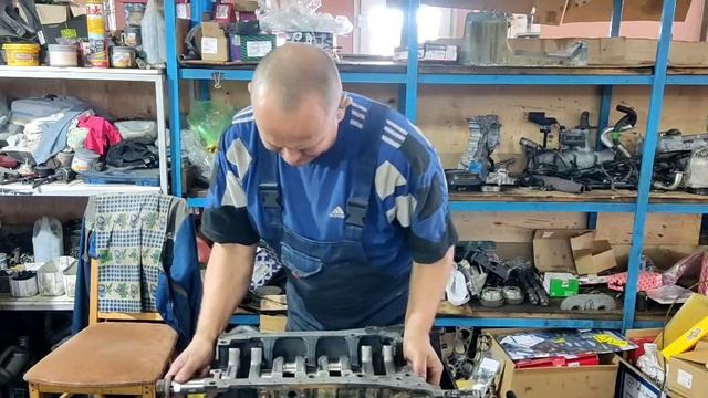 Ssang Yong Kyron D20DT. Загорается лампа давления масла и кап ремонт двигателя 4 часть