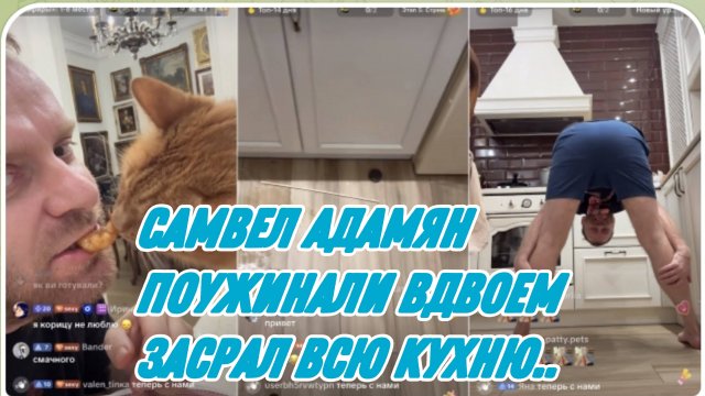 САМВЕЛ АДАМЯН, ПОУЖИНАЛИ ВДВОЕМ, ЗАСРАЛ ВСЮ КУХНЮ..