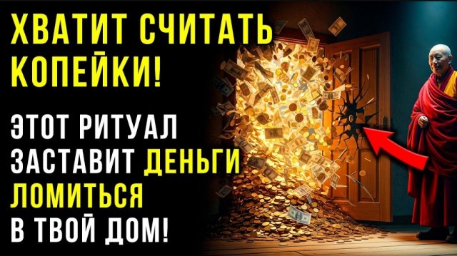 ☦️Положите Это у Порога, и Деньги Сами Найдут Дорогу в Ваш Дом: Секрет Тибетских Торговцев 🙏