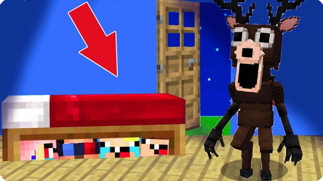 🤫 ПРЯТКИ от ОЛЕНЯ из 99 НОЧЕЙ в МАЙНКРАФТ! НУБИК ЛЕСКА ШЕДИ