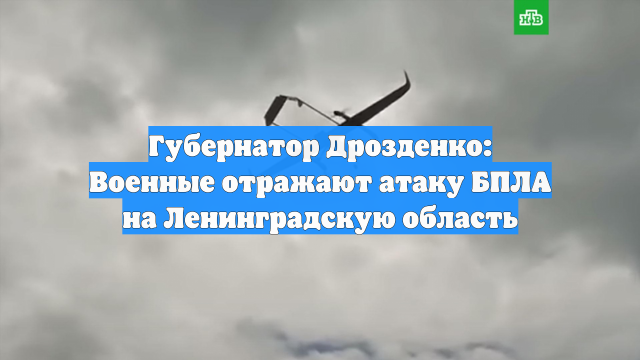 Губернатор Дрозденко: Военные отражают атаку БПЛА на Ленинградскую область