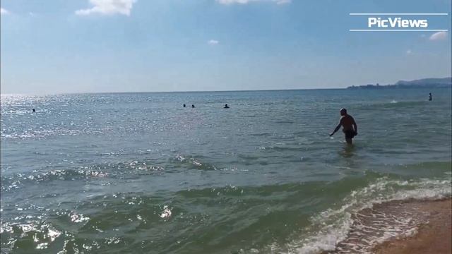 АНАПА пляж ВИТЯЗЕВО сегодня 12 сентября 2025. Море и погода в Анапе сейчас. Есть ли мазут на пляжах?