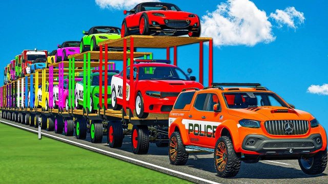 Машинки летают и прыгают! Развивающие мультики Машины помощники. Мультфильмы про машинки