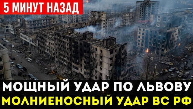 РОССИЯ УДАРИЛА ПО ЛЬВОВУ — Город В Огне, Склады НАТО Уничтожены, ПВО Не Справилось!