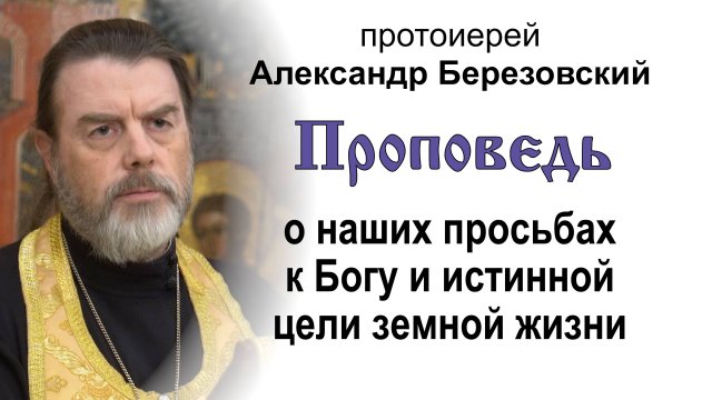 О наших просьбах к Богу и истинной цели земной жизни (2025.09.12). Протоиерей Александр Березовский