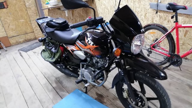 Рассказ о том, как я покупал и ставил на учет мотоцикл TVS 150 HLX 5gear