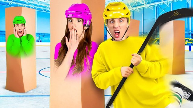 ЭКСТРЕМАЛЬНЫЕ ПРЯТКИ В КОРОБКАХ НА ЛЬДУ ЧЕЛЛЕНДЖ ! А4