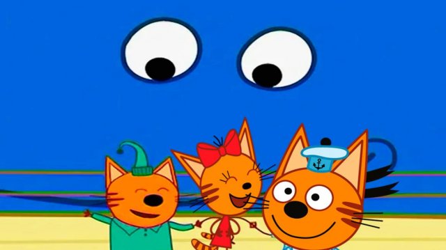 ТРИ КОТА - Путешествие по морю на корабле - Мультики