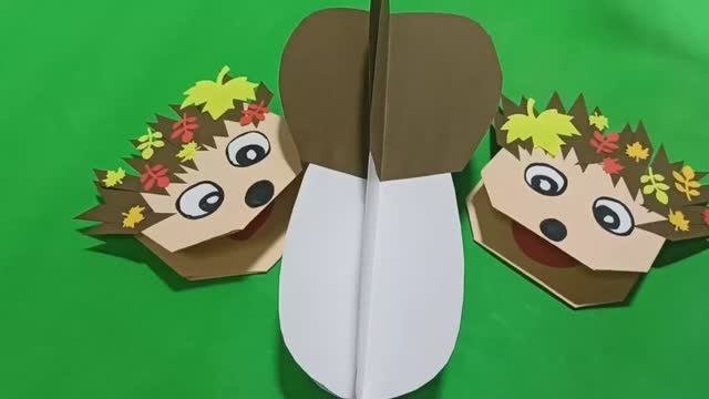 ЕЖИКИ В ТЕХНИКЕ ОРИГАМИ