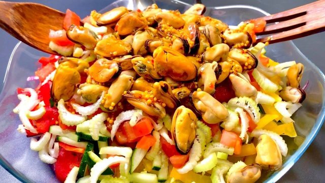 Забытый Салат Без Майонеза! Вкусный и Полезный С Овощами и Морепродуктами.