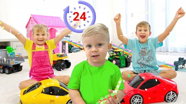 Диана и Рома Увлекательные Челленджи для Детей Сборник видео