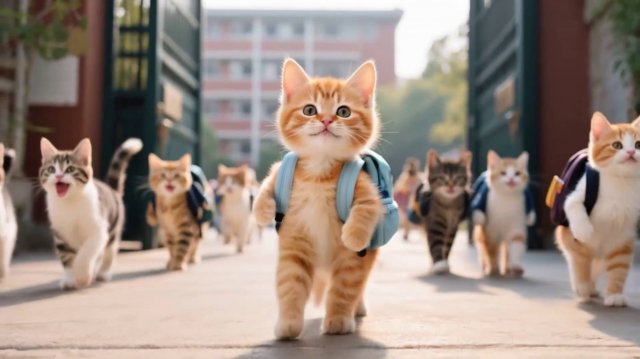 Как котик в школу хотел