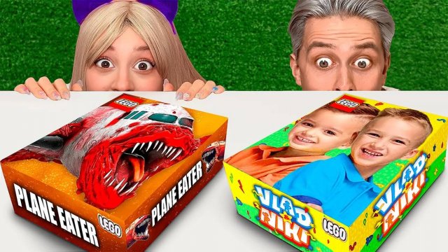 НЕ ОТКРЫВАЙ ЛЕГО НАБОР САМОЛЁТ ПОЖИРАТЕЛЬ vs ВЛАД И НИКИ В 3:00 НОЧИ !!