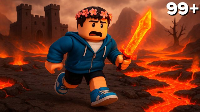 Выжил 99 НОЧЕЙ в Новом ВУЛКАНИЧЕСКОМ БИОМЕ в Роблокс! ОБНОВЛЕНИЕ 99 Ночей в Лесу!