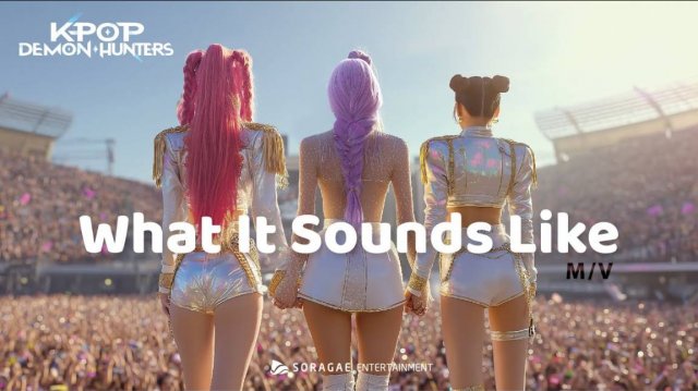 KPop Demon Hunters-Huntrix What It Sounds Like Real V MV🎵 케이팝 데몬헌터스 What It Sounds Like 리얼버전뮤비💖