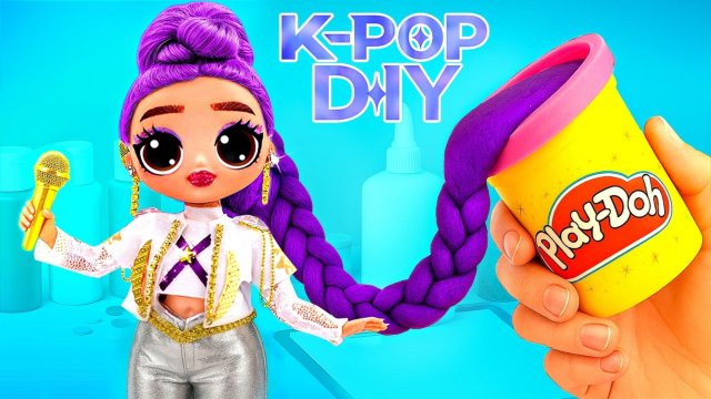 Преображение кукол в стиле Kейпоп - Охотницы на Демонов! Куклы ЛОЛ ОМГ !
