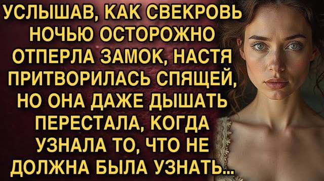«Ночью свекровь тайком открыла замок — то, что Настя узнала потом, перевернуло её жизнь!»