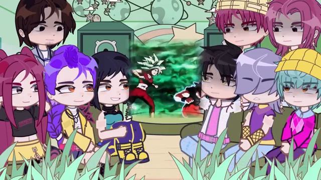 Kpop demon hunter react to goku as now demon hunter