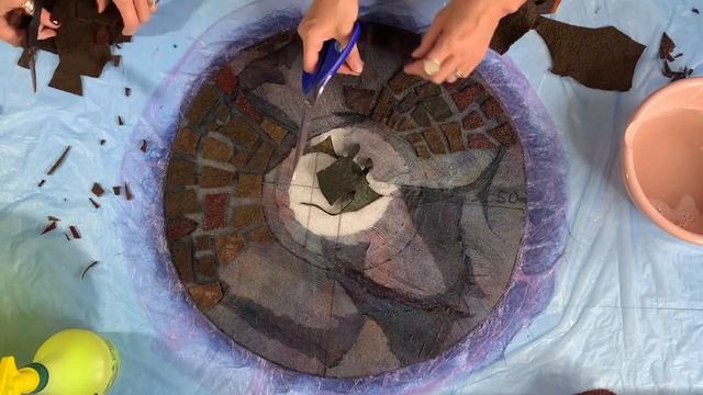 Осенний аксессуар - берет с объемным декором (Ткаченко)