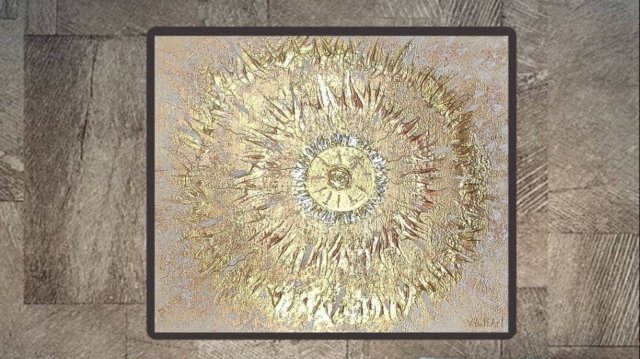 Квантовая интерьерная картина Солнце от Виктории БалиАрт #картины_V_BaliArt