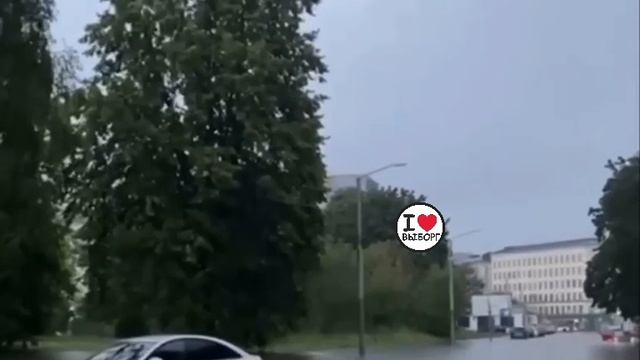 Выборг затопило