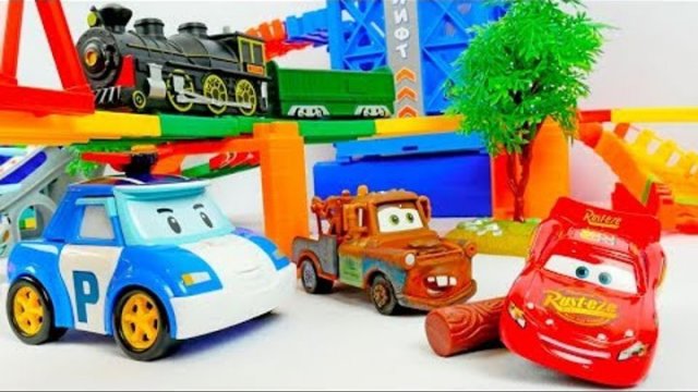 МУЛЬТИКИ ПРО МАШИНКИ 🚗 РОБОКАР ПОЛИ И МАКВИН СНОВА УЧАСТВУЮТ В ГОНКЕ 🏎️🏎️🏎️
