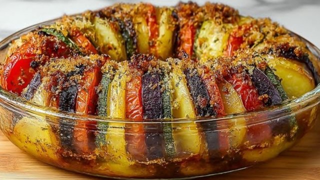 Популярный рецепт из баклажанов и овощей. Идеально подходит для обеда или ужина.🍆🍆🍆🍅🍅🍅