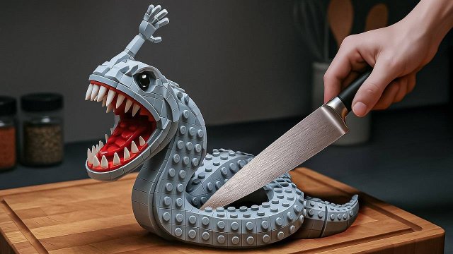 ОХОТИМСЯ НА ОГРОМНОГО МОРСКОГО ЗВЕРЯ ИЗ ЛЕГО