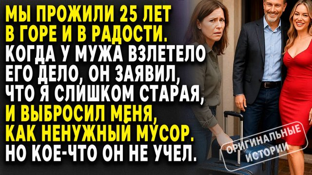 СТАРАЯ жена ВЫБРОШЕНА, ради МОЛОДОЙ ЛЮБОВНИЦЫ, но она в ВЕРНУЛАСЬ... Слушать истории из жизни