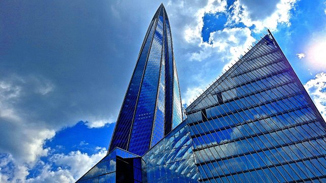 Лахта-центр в Санкт-Петербурге.
