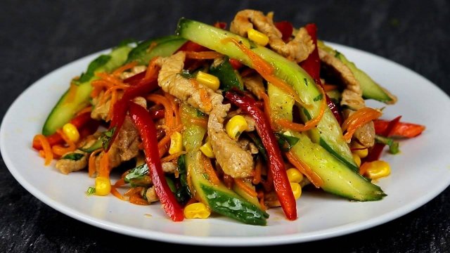 Обалденно Вкусный САЛАТ из самых Простых продуктов! ЭТОТ Салат БЕСПОДОБЕН! Готовлю Через День!