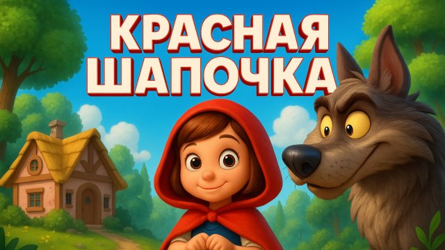 КРАСНАЯ ШАПОЧКА. ЛЮБИМАЯ СКАЗКА ДЛЯ ДЕТЕЙ👧❤️