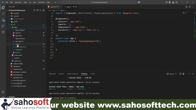 Component Directive in Angular 20 _ Angular 20 Tutorial in Hindi _ Sahosoft