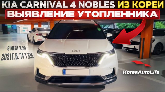 Выявление УТОПЛЕННИКА перед покупкой KIA Carnival 4 Nobles из Кореи