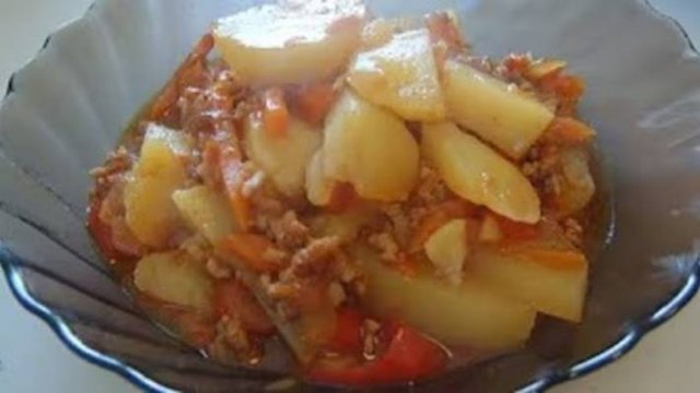 Овощное рагу с фаршем. Маринкины творинки. Всем МИРА и Добра!