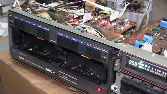 Вильма 207 С-1. Ремонт и настройка АЧХ записи (ПЕРЕЗАЛИВ)