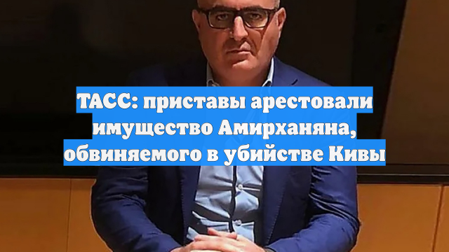 ТАСС: приставы арестовали имущество Амирханяна, обвиняемого в убийстве Кивы