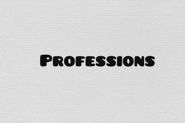 Стих Professions