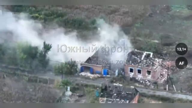 Совместная работа артиллеристов и дроноводов "Южной" группировки - уничтожение вражеского…🔽🔽🔽